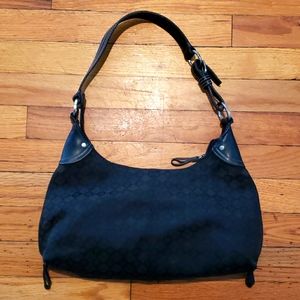Y2k black baguette bag